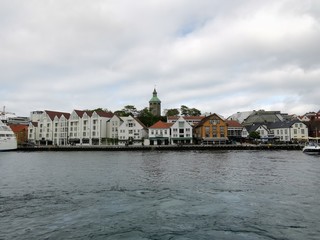 Obraz premium Stavanger Center Details Harbour Norway