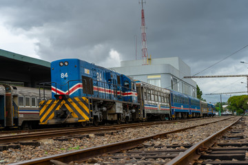 Fototapeta premium Impresive view oft he train and railroad in Costa Rica