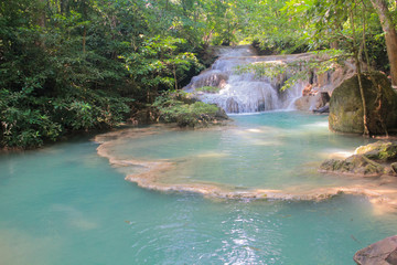 erawan waterfall beautiful waterfalls in Thailand