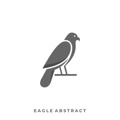 Silhouette Eagle Illustration Vector Template