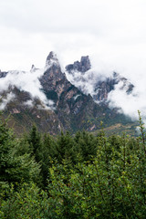 Foggy mountains