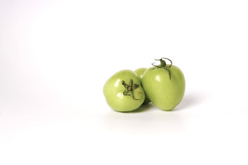 Fresh green tomatoes 