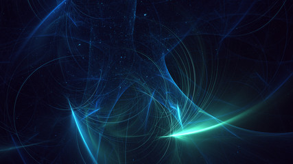 Fractal 3D rendering abstract light background