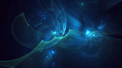 Fractal 3D rendering abstract light background