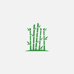 Fototapeta na wymiar bamboo logo template. icon vector illustration