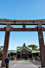 Hokoku shrine besides Osaka-jo castle