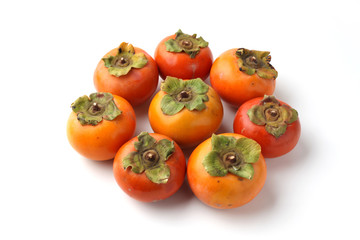 柿 カキ 果物 白背景