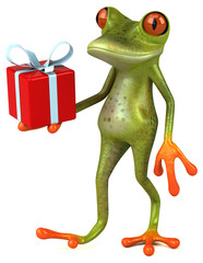 Fototapeta premium Fun frog - 3D Illustration