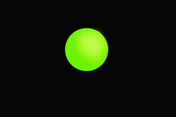 Colorful ball isolated on black background