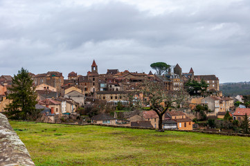 Fototapeta na wymiar St. Emilion in Aquitaine, France. Enchanting medieval village famous for its fine wines, produced in spectacular hillside vineyards along the Bordeaux wine route.