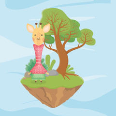 giraffe wearing sweater fantasy fairy tale