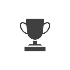 Trophy cup vector icon. filled flat sign for mobile concept and web design. Award cup glyph icon. Symbol, logo illustration. Vector graphics