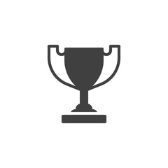 Trophy cup, prize vector icon. filled flat sign for mobile concept and web design. Winner Cup glyph icon. Symbol, logo illustration. Vector graphics