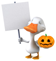 Fun duck - 3D Illustration