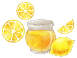 はちみつレモン　水彩風