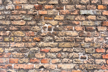 Background of old vintage brickwork, place for text, texture.