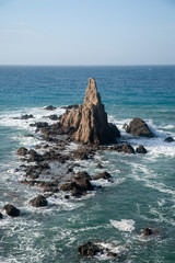 Arrecife de las sirenas en el parque natural cabo de Gata, Almería	