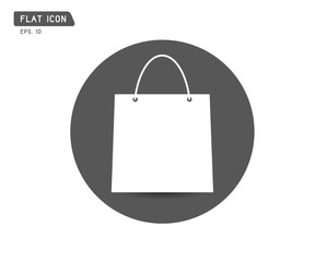 paper shopping bag vector icon illustration, online shop, sale logo eps 10