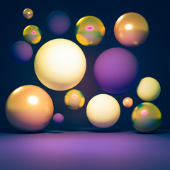 Elegant minimalism geometry background. 3d illustration, 3d rendering.