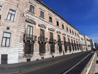 Fototapeta na wymiar Taranto - Palazzo d'Ayala Valva sul Mar Grande