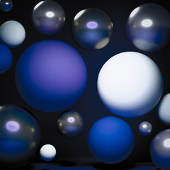 Elegant minimalism geometry background. 3d illustration, 3d rendering.