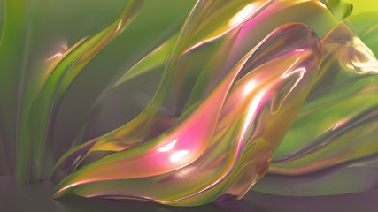 Beautiful, light, elegant background. 3d illustration, 3d rendering.