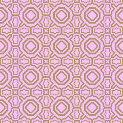 Seamless geometric pattern with modern decorative ornament. Vector illustration