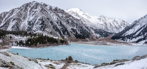 Big Almaty Lake ,Tien Shan mountains in Almaty, Kazakhstan
