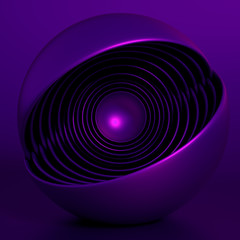 Geometric background. 3d illustration, 3d rendering.