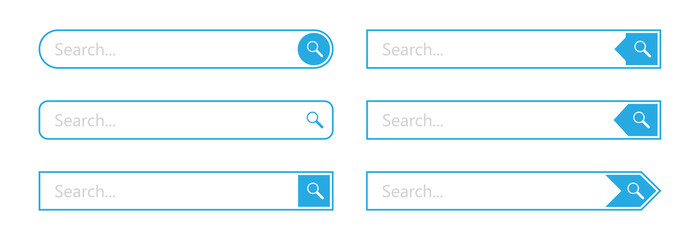 Search bar - vector element web design.