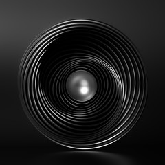 Geometric background. 3d illustration, 3d rendering.