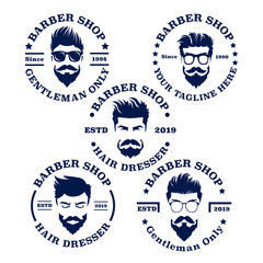 Barbershop logo collection