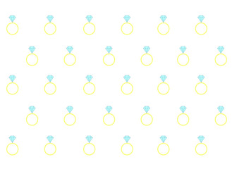 vector pattern with wedding rings on a white background. Valentines day pattern
