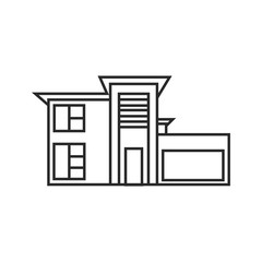 building logo template, real estate design vector illustration