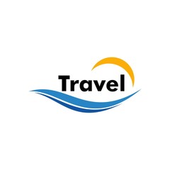 travel logo concept, design vector icon, holiday logo template