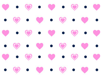 Valentine's day concept background. Vector illustration. Abstract romantic background with hearts. Vector backdrop for Valentine's day.