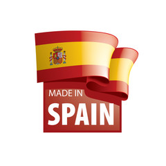 spain flag, vector illustration on a white background