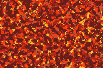 Volcanic Lava Camouflage (Color Laguna Scarlet Crimson Maroon Ochre), Fashion pattern for making clothes to wear or cover for beauty. Suitable for world travelers. Inspired by Volcano eruption.