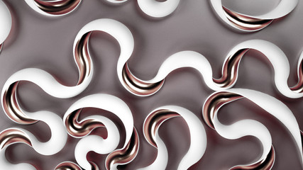 Elegant minimal background. 3d illustration, 3d rendering.
