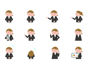 OL, woman, upper half of body