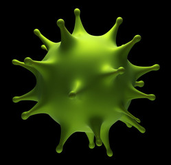 Green cell bacteria.