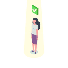 Recruitment and hiring, Employment service, headhunter concept. Vector isometric illustration