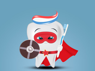 superhero tooth