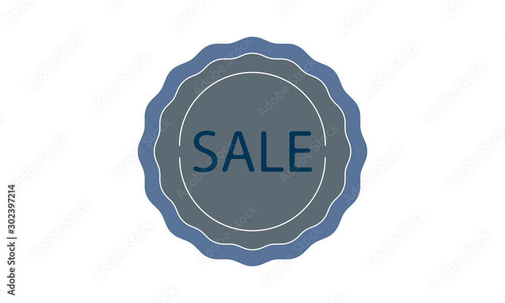 Poster sale icon for web and mobile app design