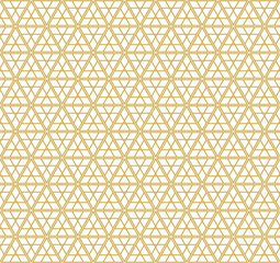 Abstract background like east golden mosaic with triangles and hexagones