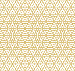 Abstract background like east golden mosaic with triangles and hexagones