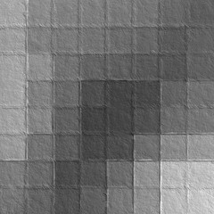 Abstract mosaic of black and white colors squares. Geometric pattern. Picture for creative wallpaper or design art work.