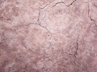 Naklejka premium The ground has cracks in the top view for the background
