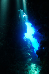 Fototapeta na wymiar Caves at the Red Sea, Egypt
