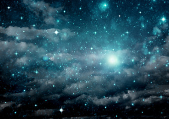 galaxy in a free space. 3D rendering